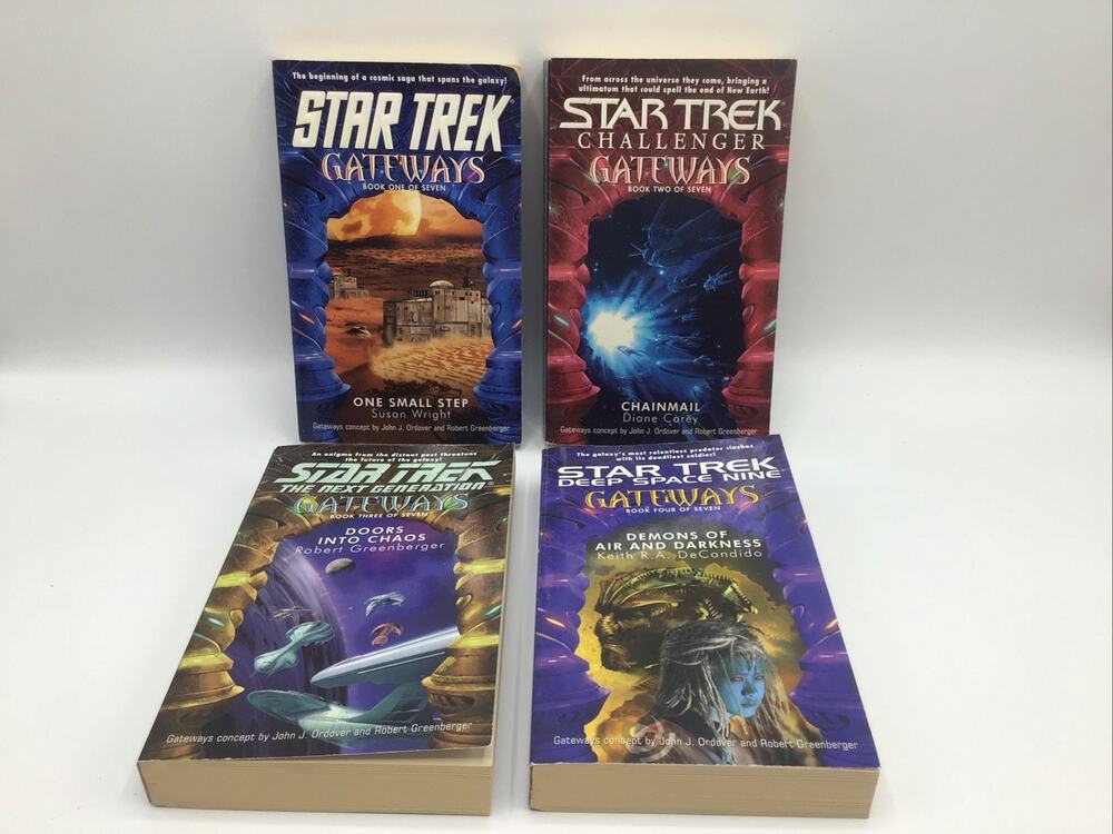 Star Trek Gateways Crossover Paperback Lot Books 1-4 TNG DS9 Pocket Books SciFi